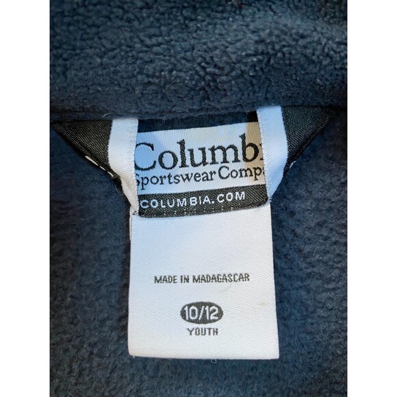 Columbia Full Zip Blue Fleece Jacket Size 10/12 Youth - Picture 3 of 8
